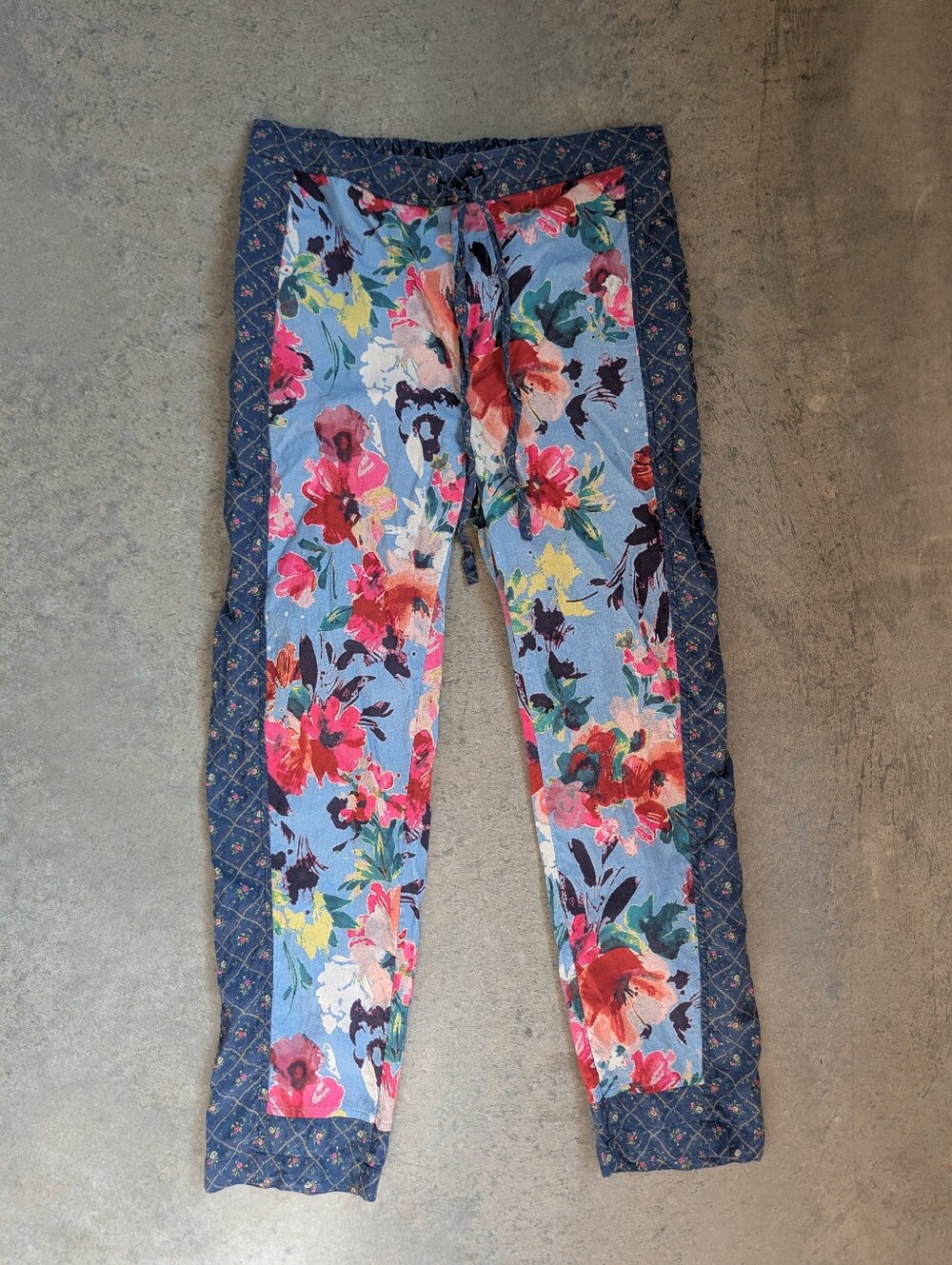 Sundance Leia Pants Blue Floral XS